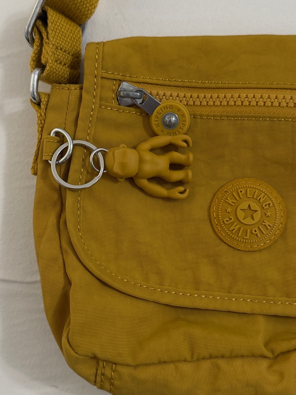 Kipling Golden Yellow Crossbody Bag - Picture 4 of 8